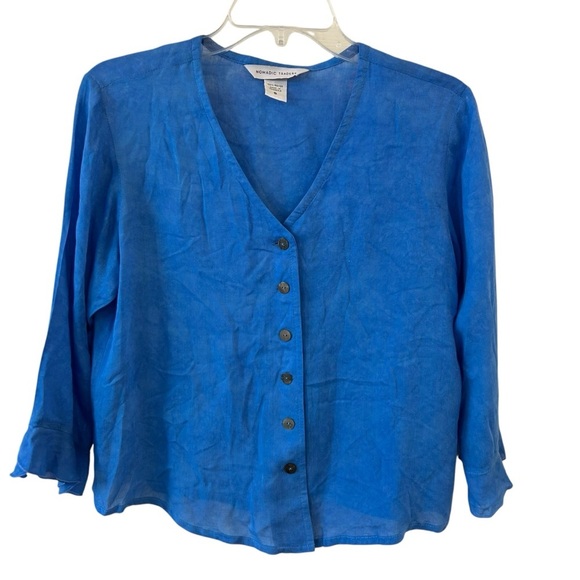 Nomadic Traders Rayon Blouse Size Small - Picture 1 of 6
